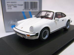 ★貴重!★Porsche 911 Coupe 1978-1983 White 1/43【ポルシェ Type-930 白/赤内装】MIN 062021★銀箱★PMA