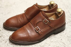 【美品】PARABOOT Vigny グレインレザー 6(William パラブーツ ダブルモンクストラップ michael REIMS Blois CHAMBORD ウィリアム)