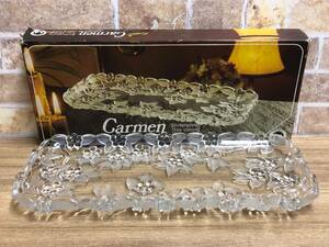 WALTHER GLAS Carmen ワルター グラス プレート長皿 西ドイツ製