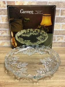 WALTHER GLAS Carmen ワルター グラス クリスタル 大皿 西ドイツ製