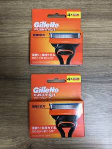 【未使用】Gillette FUSION ジレット フュージョン 5＋１ 替刃 4コ×２点
