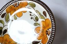 ベルギー ヴィンテージ BOCH PARADISO 古い陶器のデザート皿まとめて3枚セット！ 美品_画像5
