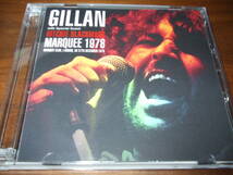 GILLAN《 MARQUEE 78 》★リッチー参加ライブ2枚組_画像1