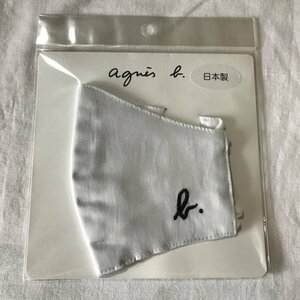 ! new goods * unopened! Agnes .-*agnes b.| solid mask [ light gray *b embroidery ] made in Japan 