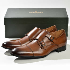ビジネスシューズ メンズ 本革 革靴 レザー ブラウン 新品 未使用 42 シューズ 男性 紳士靴