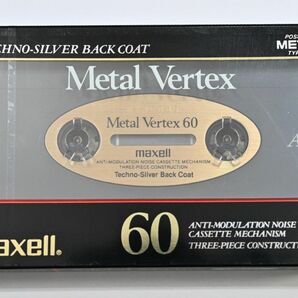 未使用未開封　maxell　カセットテープ　メタルポジション　Metal Vertex 60　MV60　メタルテープ