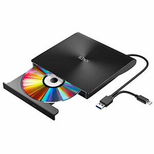 【訳有未使用】Enhau DVDドライブ 外付け 【進化バージョン USB3.0】 ポータブルドライブ CD/…_C_429