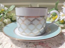 未使用☆Noritake エターナルパレス ミント カップ&ソーサー 1客セット ノリタケ モダン コーヒーカップ NARUMI_画像2