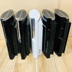 ★74【ジャンク／5台セット】 SONY PS3 本体 厚型 CECHA00 CECHL00 CW ブラック 黒 ホワイト 白 プレステ3 プレイステーション3 ゲーム機