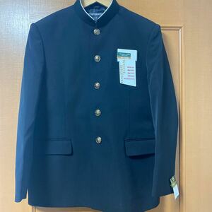 【未着用展示見本 コスプレ男子学生服】学ラン170A黒標準マーク付き 紙ラベル付きウール20、ポリ80% 展示見本 お互い評価ナシにて