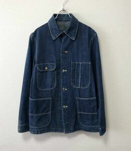 50's USA製 SANFORIZED VINTAGE 濃紺 サンフォライズド ビンテージ デニム カバーオール ジャケット 40s 60s BIGE 1st 2nd LEE LEVI'S 91J 