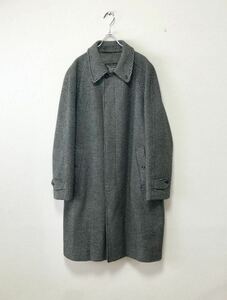 80's BURBERRYS' VINTAGE バーバリー ビンテージ 総柄 アルパカ バルマカーン コート ノバチェック 60s 70s 90s 一枚袖 英国製 Trench21