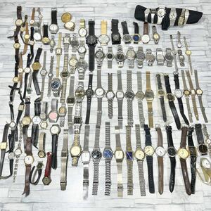 腕時計 懐中時計 100本まとめ売り SEIKO CITIZEN CASIO HONDA F1等含む クォーツ 機械式等 ジャンク扱い