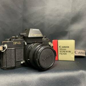Canon キャノン F-1 一眼レフ カメラ フィルムカメラ / レンズ CANON LENS FD 50mm 1:1.4 / ストラップ付き 動作未チェック 