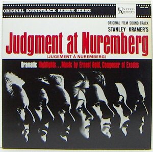 LP,JUDGMENT AT NUREMBERG 輸入盤　ジャケット不良