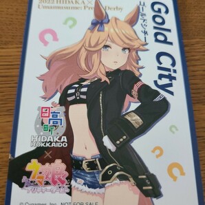 北海道★日高町限定カード★プリティダービー★ウマ娘 カード ★枚数限定★非売品★ゴールドシチー★勝負服★ウマ娘の画像1