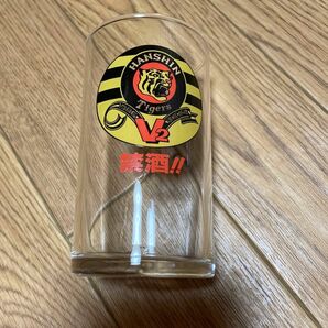 阪神 タイガース V2 達成祈念　禁酒！！　ガラスのコップ　グラス 1個　1986年（昭和61年） 中古品