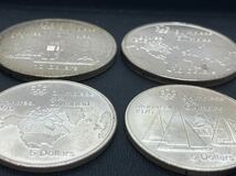 1976年モントリオールオリンピック記念銀貨　10ドル2枚、5ドル2枚　計4枚セット_画像5