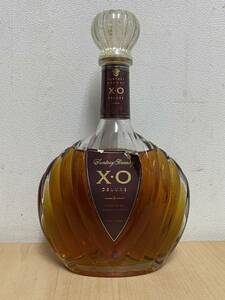 [古酒]Suntory/サントリー ブランデー X・O/XO DELUXE デラックス 700ml 箱無し ラベル不良[未開栓]