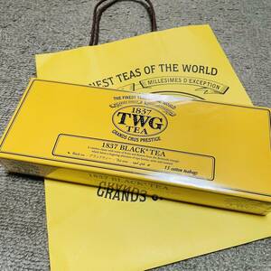 新品未開封★ TWG TEA 1837 ブラックティー コットン ティーバッグ 15袋 紅茶 ティーダブリュージー ティー 紙袋