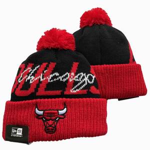 【 新品 アウトレット 】 NBA シカゴブルズ ニット キャップ ニット帽 /261/ フリーサイズ 裏ボアで暖かいですよ
