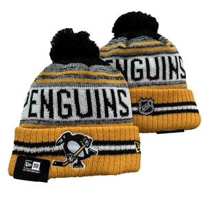 【 新品 アウトレット 】 NHL ペンギンズ ニット キャップ ニット帽 /271/ フリーサイズ 裏ボアで暖かいですよ