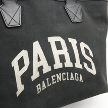 BALENCIAGA バレンシアガ Cities Paris Jumbo スモール トートバッグ ロゴ プリント キャンバス_画像8