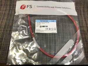 FS製　C6UTPSGPVC　2ft(0.6m) Cat6ツメ折れ防止 UTP LANケーブル／赤色　（未開封品）