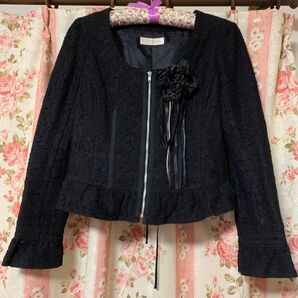 お値下げ!後ろ姿もカッコいい!レストローズ レースジャケット 美品