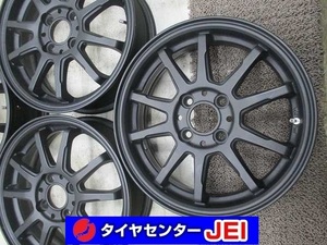 15インチ 社外 5J+45 100 軽自動車/コンパクトカー 中古アルミホイール【4本セット】送料無料(A15-4661）