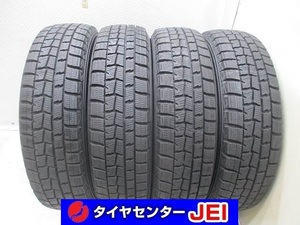 155-65R14 9-8.5分山 ダンロップ ウィンターマックス 2018年製 中古スタッドレスタイヤ【4本】送料無料(S14-7093）