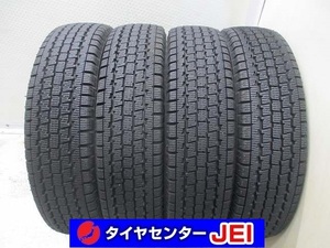 145-80R12 80/78N LT 9.5-9分山 ブリヂストン W300 2022年製 中古スタッドレスタイヤ【4本】送料無料(S12-7090）