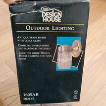 DESIGN HOUSE OUTDOOR LIGHTING 1605AB 502187 照明 外灯 壁　美品　1/3_画像10