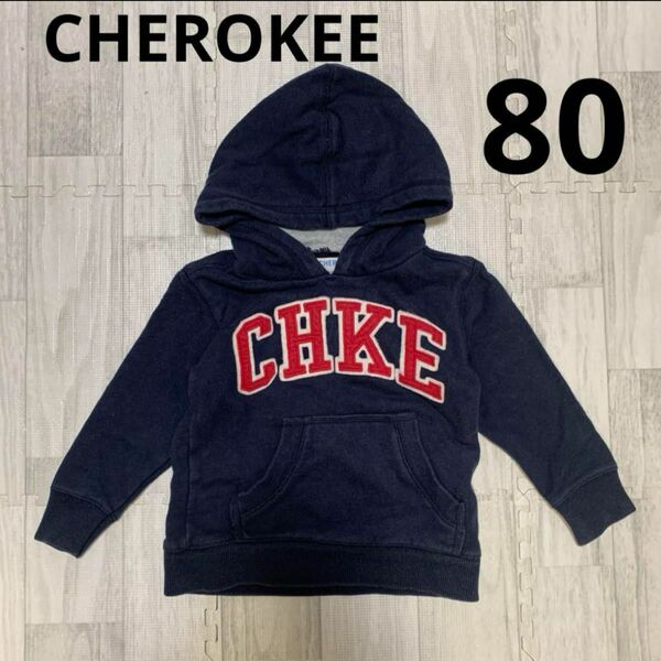 Cherokee フード付き ロゴ トレーナー 長袖 80