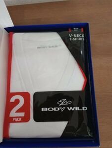 未使用【GUNZE BODY WILD】グンゼ ボディワイルド ＶネックＴシャツ２パック・ボクサーブリーフセット［サイズL］