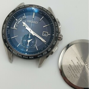 【中古品】 ジャンク腕時計 部品 SEIKO ブライツ 電波ソーラー 8B63-0AA0 ケース及び竜頭の出品