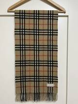 BURBERRY　バーバリー　マフラー　カシミア100％　キャメル　送料無料!!! _画像2