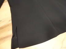 美品 東京ソワール 黒 ブラック フォーマルOK しっかり素材X袖シフォン 後ろファスナープルオーバー カットソー 9M 定形外250円発送 同梱OK_画像3