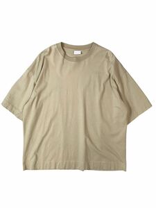 (D) DRIES VAN NOTEN ドリスヴァンノッテン オーバーサイズ 半袖 Tシャツ M ベージュ