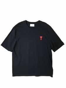 (D) AMI PARIS アミアレクサンドルマテュッシ 半袖 Tシャツ XXL ブラック