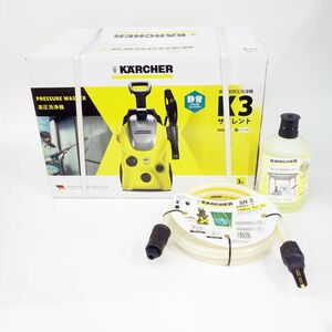 106【未開封】KARCHER/ケルヒャー 高圧洗浄機 K3サイレント 西日本60HZ地域用　自吸用ホース ユニバーサルクリーナー付