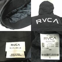 139 RVCA ルーカ ショート丈 中綿ジャケット ナイロン ウィメンズ AJ044-755 S/ブラック ※中古_画像8