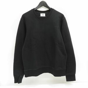 130 Y-3wa chair Lee Yohji Yamamoto crew neck back Logo sweat sweatshirt FN3371 M size * used 