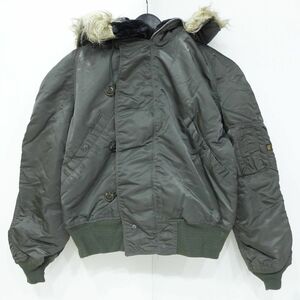 132 ALPHA INDUSTRIES アルファインダストリーズ N-2B フライトジャケット Mサイズ ※中古現状品