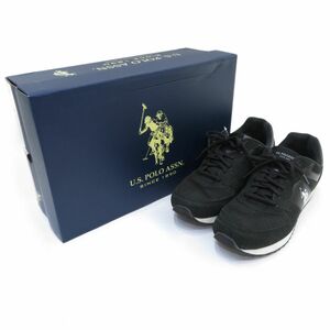 154 U.S. POLO ASSN. ユーエスポロアッスン RACE スニーカー 8M/約25.5〜26cm 箱有 ※中古