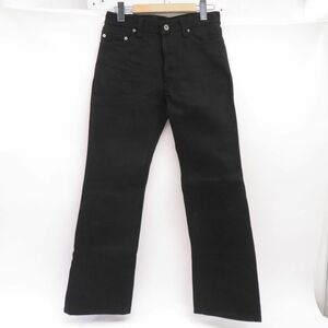 137 IRON HEART アイアンハート 黒鎧 21oz ブラックデニム ボタンフライ サイズ：W30 ※中古