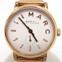 158s MARC BY MARC JACOBS マークバイマークジェイコブス Baker ベイカー MBM3248 クォーツ腕時計 レディース ※中古_画像1