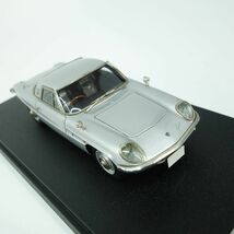 074 Make Up メイクアップ LSJ MAZDA COSMO SPORT L10B マツダ コスモ スポーツ シルバー 1/43スケール ミニカー　※中古/難有_画像3