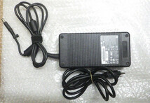 新入荷　hp　ACアダプタ HSTNN-DA12 HSTNN-LA12 19.5V 11.8A 230W 電源ケーブル付き　8560p　8570w　8740w　8760wなど用 中古動作品_画像1