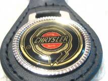 【Spiral】クライスラー(旧ロゴ/黒) 本皮キーホルダーS 新品/CHRYSLER/ブラック/_画像2